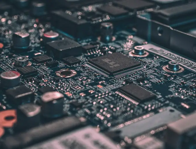 Technology hardware representing automation and AI